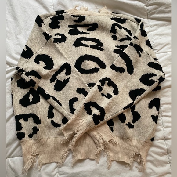 Distressed Cheetah Sweater - Picture 6 of 7